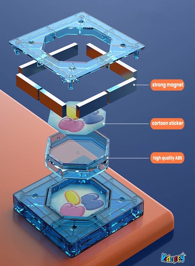 Kidology Magnetic Building Tiles Set for Kids (56 Pcs) | | STEM Educational Learning Toy for Creativity & Imagination |3D Magnet Construction Blocks for Boys & Girls - Image 5